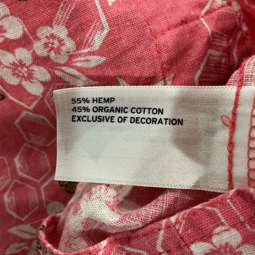 Duluth Trading Womens Floral with Bees button down shirt size 3X Casual - Picture 5 of 6